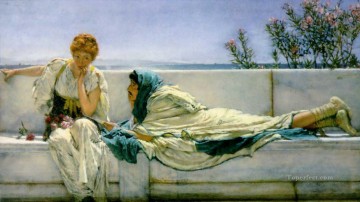 Sir Lawrence Alma Tadema Painting - pleading Romantic Sir Lawrence Alma Tadema